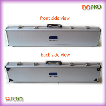Plata caja de superficie de plástico duro caja de herramientas de aluminio largo (satc001)